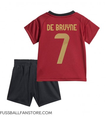 Belgien Kevin De Bruyne #7 Replik Heimtrikot Kinder EM 2024 Kurzarm (+ Kurze Hosen)